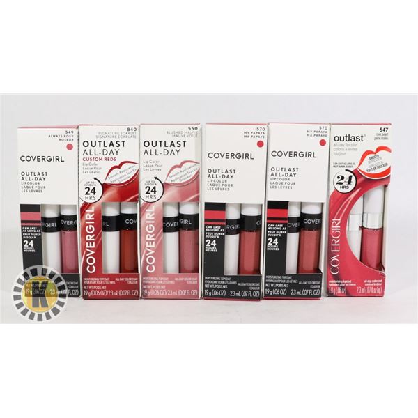 BAG OF ASSORTED COVERGIRL LIPCOLOR