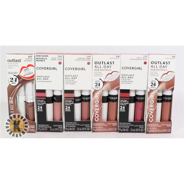 BAG OF ASSORTED COVERGIRL LIPCOLOR