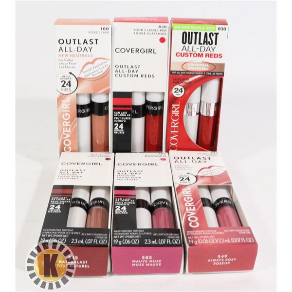 BAG OF ASSORTED COVERGIRL LIPCOLOR