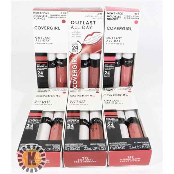 BAG OF ASSORTED COVERGIRL LIPCOLOR