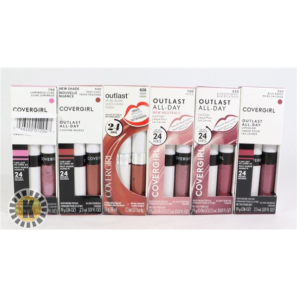 BAG OF ASSORTED COVERGIRL LIPCOLOR