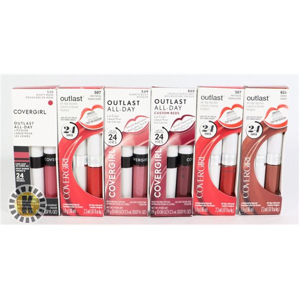 BAG OF ASSORTED COVERGIRL LIPCOLOR