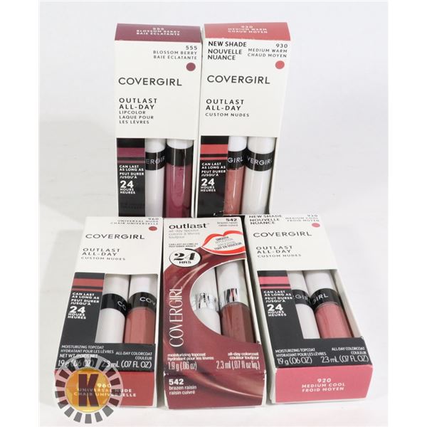 BAG OF ASSORTED COVERGIRL LIPCOLOR