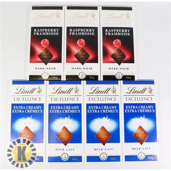 BAG OF LINDT EXCELLENCE ASSORTED FLAVOUR CHOCOLATE
