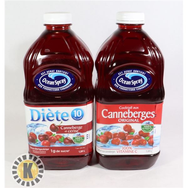 BAG OF OCEAN SPRAY DIET CRANBERRY & OASIS BERRY