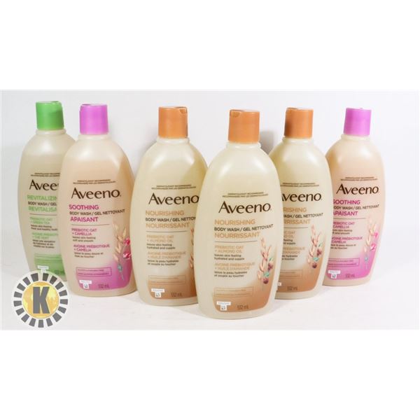 BAG OF AVEENO BODY WASH PRODUCTS