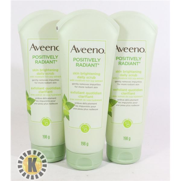 BAG OF AVEENO SKIN CARE PRODUCTS