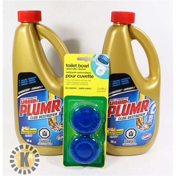 BAG OF ASSORTED  TOILET BOWL CLEANERS