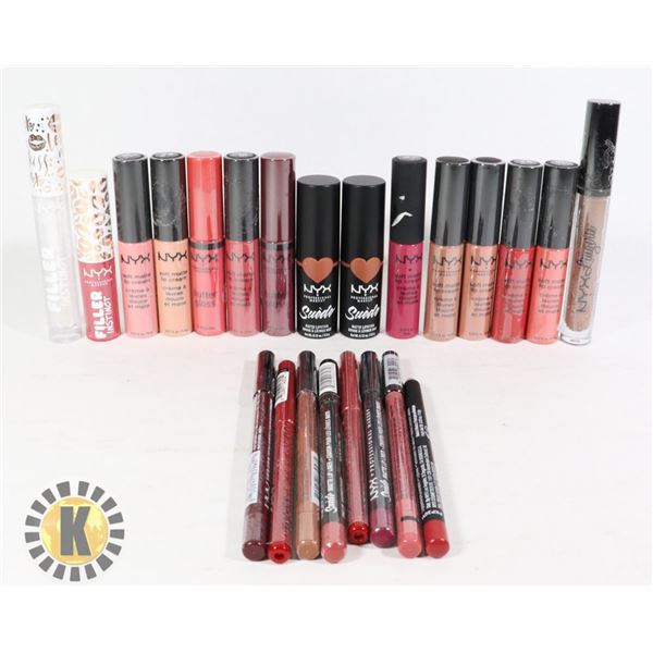 BAG OF ASSORTED NEW NYX MAKE-UP  ITEMS