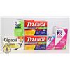 Image 1 : BAG OF PHARMACEUTICAL MEDICINES INCLUDES TYLENOL
