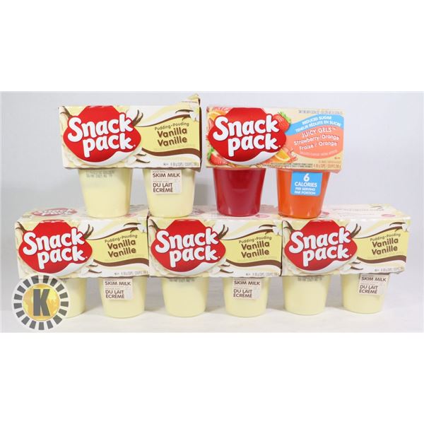 BAG OF SNACK PACK VANILLA PUDDING