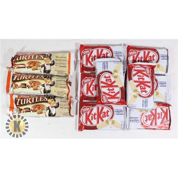 BAG OF ASSORTED CHOCOLATE BARS INCLUDES KIT KAT