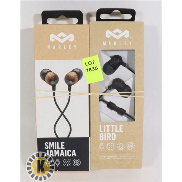 2 MARLEY EAR PHONES