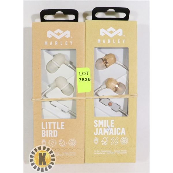 2 MARLEY EAR PHONES