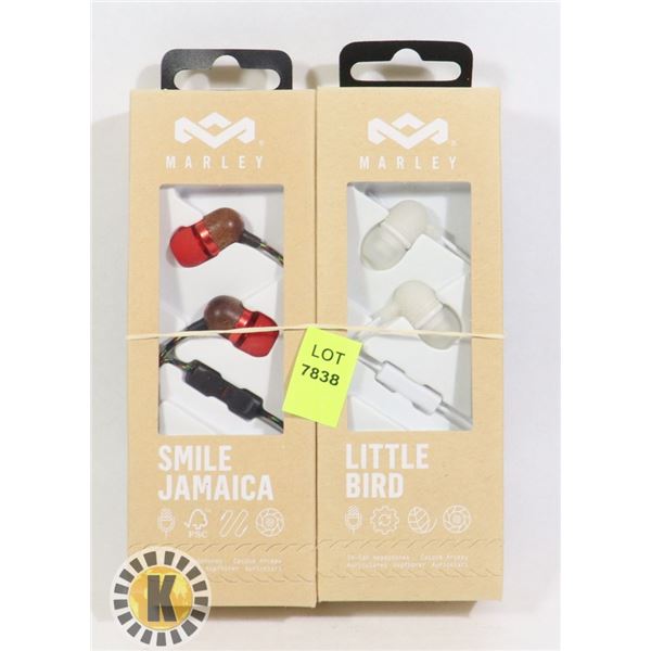 2 MARLEY EAR PHONES