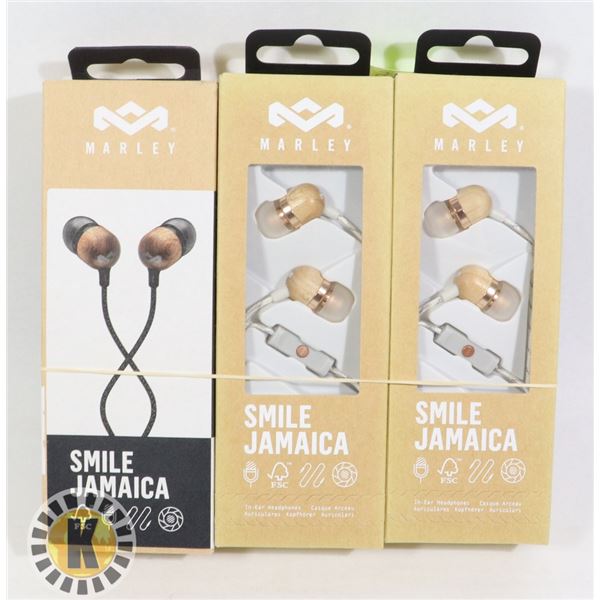3 MARLEY EAR PHONES