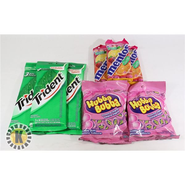 ASSORTED BAG OF GUM AND CANDY