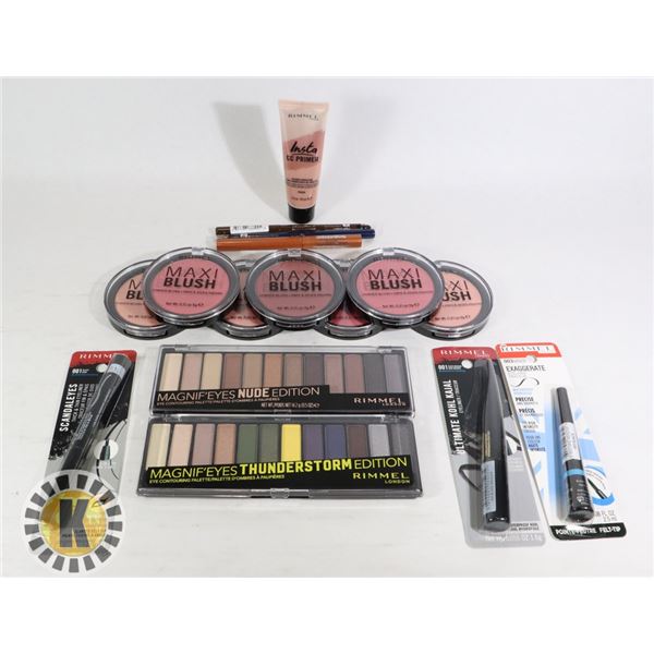 BAG OF ASSORTED NEW RIMMEL MAKE-UP ITEMS