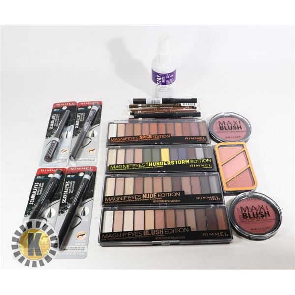 BAG OF ASSORTED NEW RIMMEL MAKE-UP ITEMS
