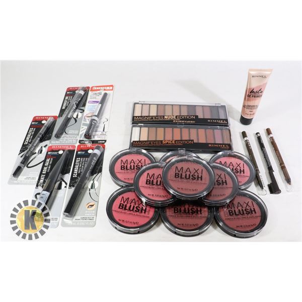 BAG OF ASSORTED NEW RIMMEL MAKE-UP ITEMS