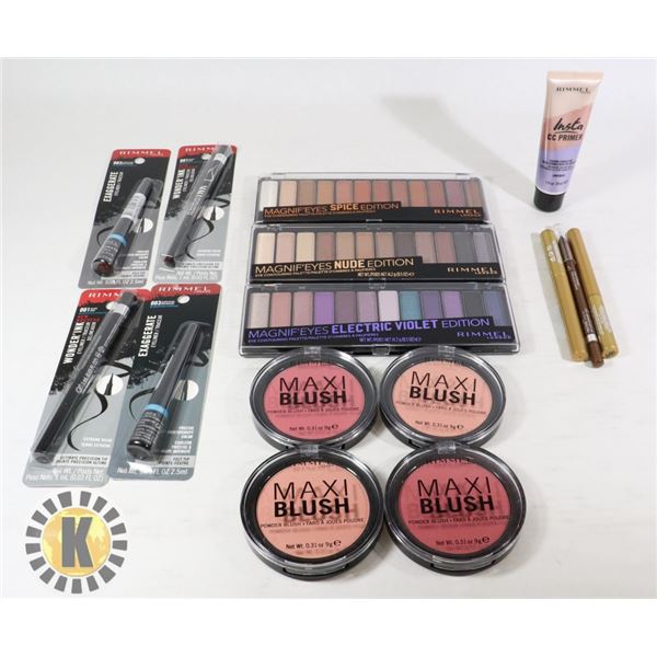 BAG OF ASSORTED NEW RIMMEL MAKE-UP ITEMS