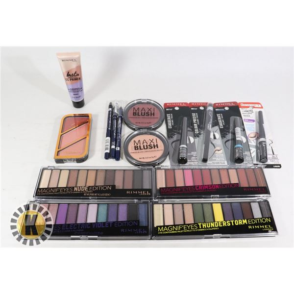 BAG OF ASSORTED NEW RIMMEL MAKE-UP ITEMS