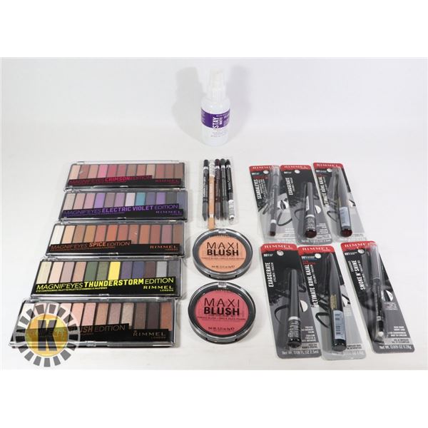 BAG OF ASSORTED NEW RIMMEL MAKE-UP ITEMS