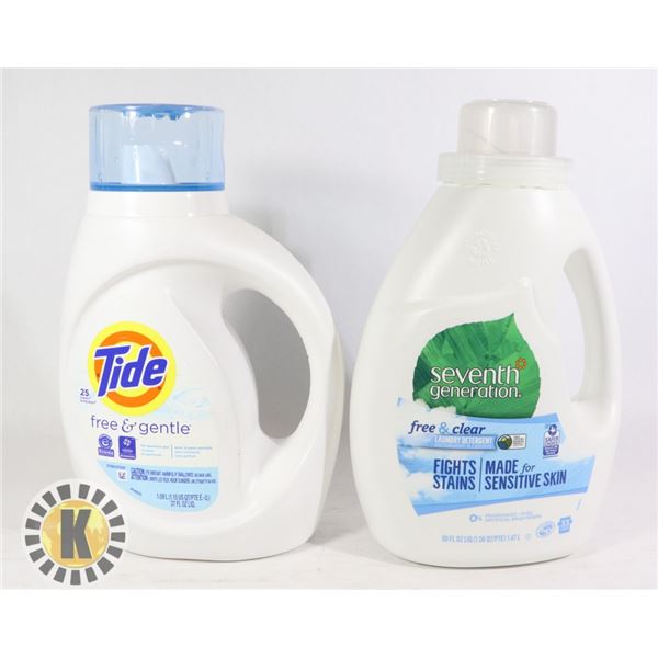 1 1.09L OF TIDE & 1.47L SEVEN GENERATION DETERGENT