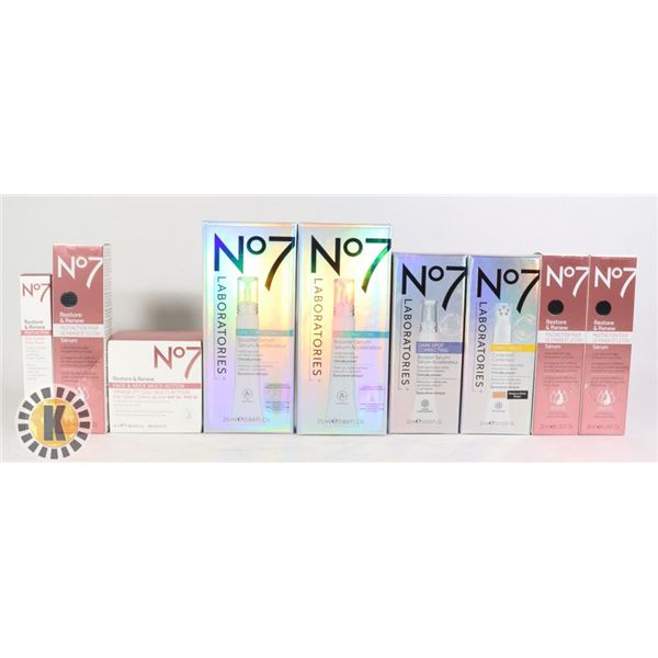 BAG OF NEW No7 SKIN CARE PRODUCTS