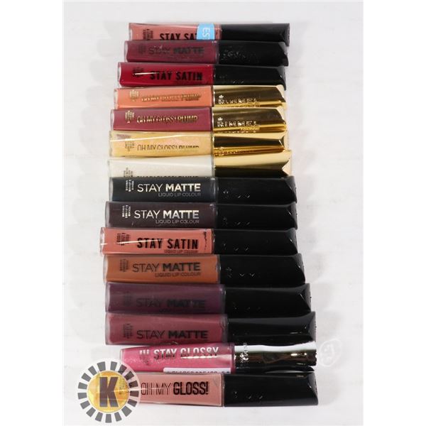 ASSORTED BAG OF NEW RIMMEL COSMETIC LIP COLOR