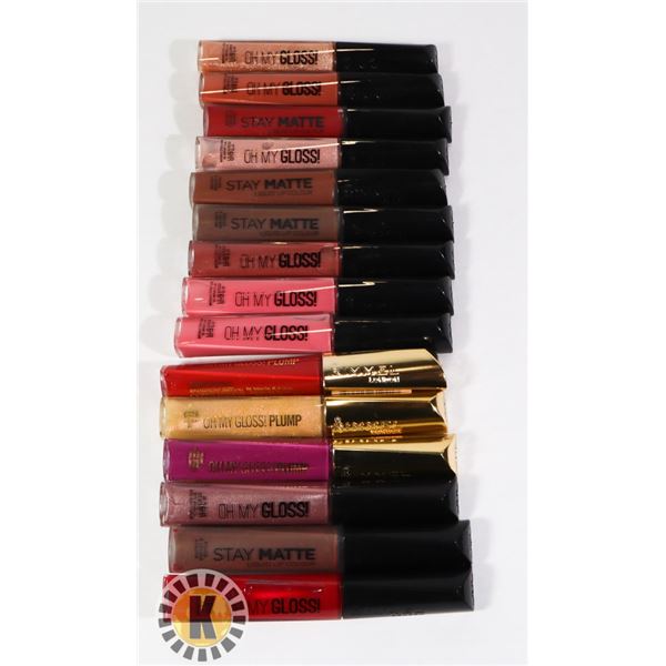 ASSORTED BAG OF NEW RIMMEL COSMETIC LIP COLOR