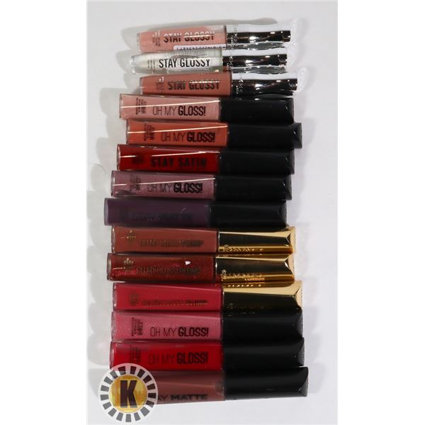 ASSORTED BAG OF NEW RIMMEL COSMETIC LIP COLOR