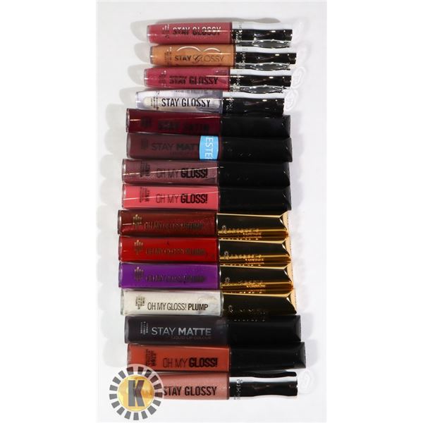 ASSORTED BAG OF NEW RIMMEL COSMETIC LIP COLOR