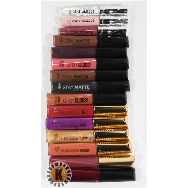ASSORTED BAG OF NEW RIMMEL COSMETIC LIP COLOR