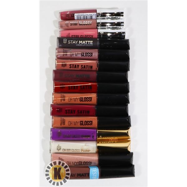 ASSORTED BAG OF NEW RIMMEL COSMETIC LIP COLOR