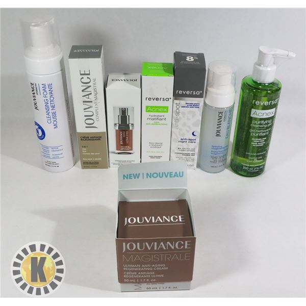 ASSORTED BAG OF JOUVIANCE FACE TREATMENT PRODUCTS