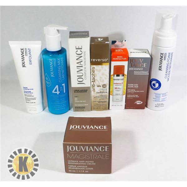 ASSORTED BAG OF JOUVIANCE FACE TREATMENT PRODUCTS
