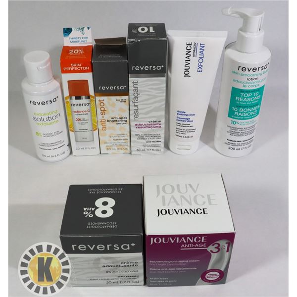 ASSORTED BAG OF JOUVIANCE FACE TREATMENT PRODUCTS