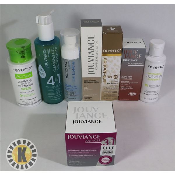ASSORTED BAG OF JOUVIANCE FACE TREATMENT PRODUCTS