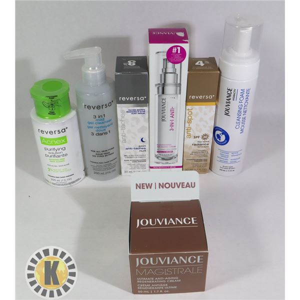 ASSORTED BAG OF JOUVIANCE SKIN TREATMENT PRODUCTS