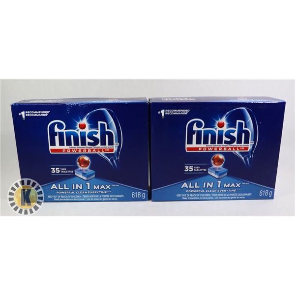 2 PACKS OF FINISH DISH WASHER DETERGENT