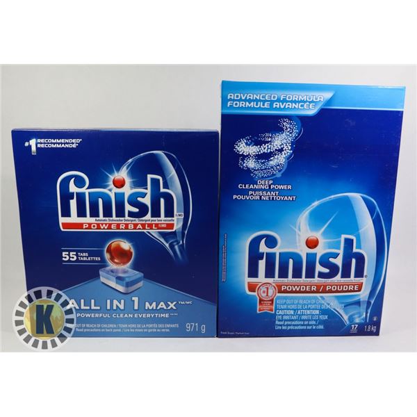 2 PACKS OF FINISH DISH WASHER DETERGENT