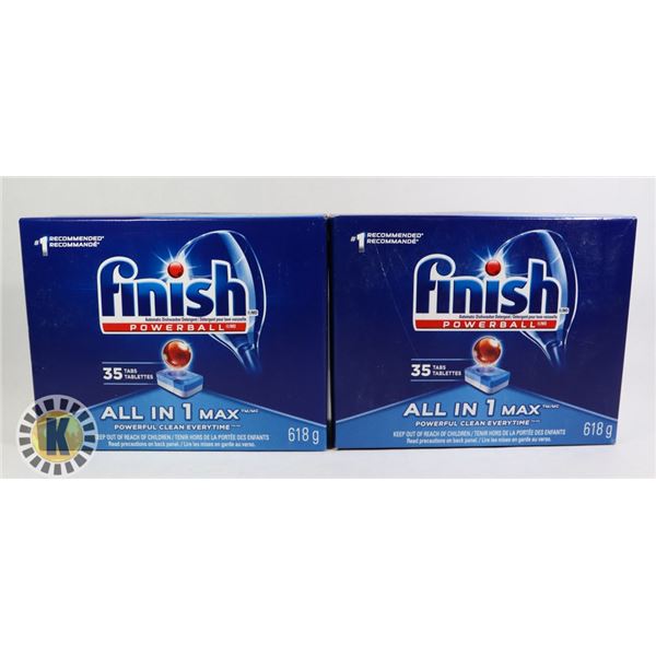 2 PACKS OF FINISH DISH WASHER DETERGENT