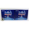 Image 1 : 2 PACKS OF FINISH DISH WASHER DETERGENT