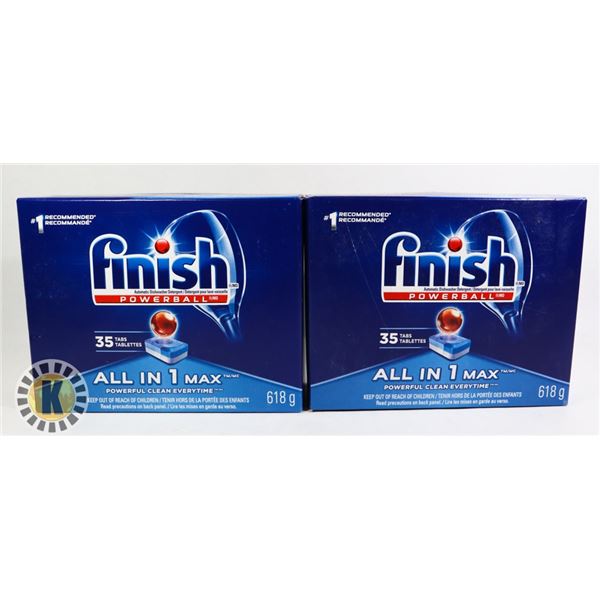 2 PACKS OF FINISH DISH WASHER DETERGENT