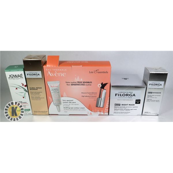 BAG OF ASSORTED FACE TREATMENT INCLUDING FILORGA
