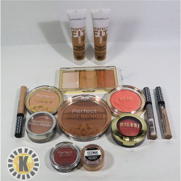 BAG OF ASSORTED NEW COSMETIC ITEMS