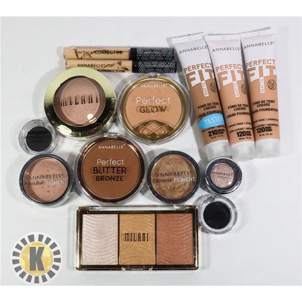 BAG OF ASSORTED NEW COSMETIC ITEMS