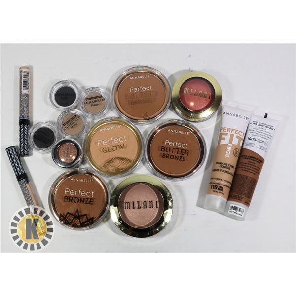 BAG OF ASSORTED NEW COSMETIC ITEMS