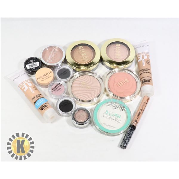 BAG OF ASSORTED NEW COSMETIC ITEMS